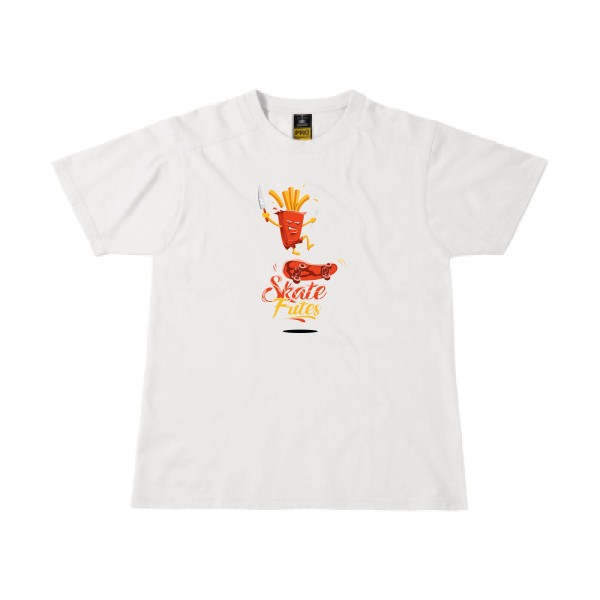 SKATE -T-shirt workwear geek  -B&C - Workwear T-Shirt -thème  humour  - 