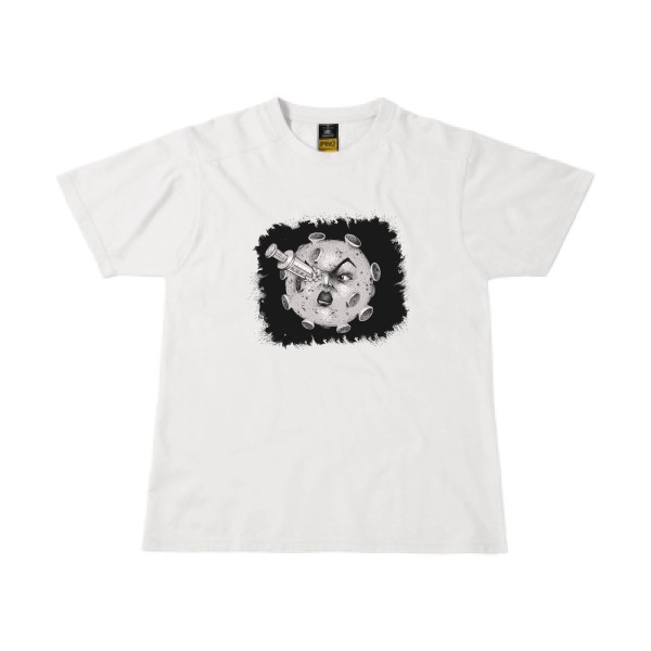 kill the virus-T-shirt workwear fantastique- B&C - Workwear T-Shirt- Thème covid 19 - 