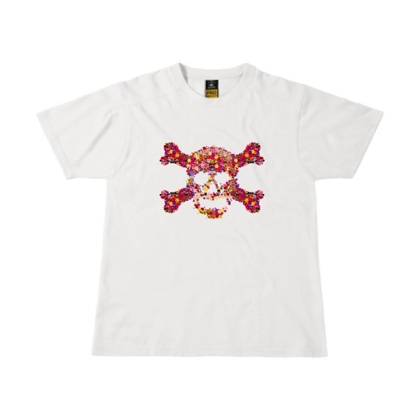 Floral skull -Tee shirt Tête de mort -B&C - Workwear T-Shirt
