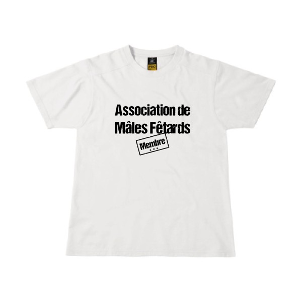 T-shirt workwear Homme original - Association de Mâles Fêtards -