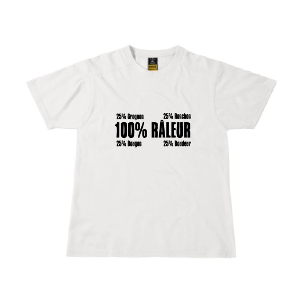 Râleur - T-shirt workwear texte humour -