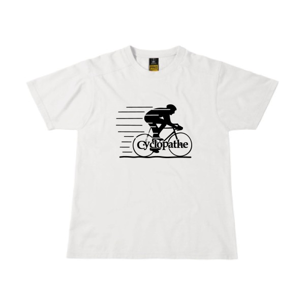T shirt humoristique sur le thème du velo - CYCLOPATHE !- Modèle T-shirt workwear-B&C - Workwear T-Shirt-