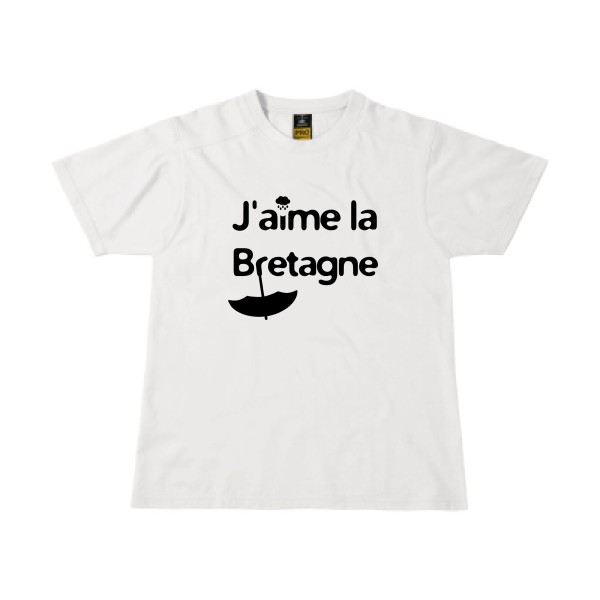 T-shirt workwear - B&C - Workwear T-Shirt - J'aime la Bretagne