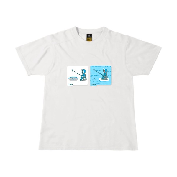 T shirt Homme humour -Fishing in Arctic - B&C - Workwear T-Shirt