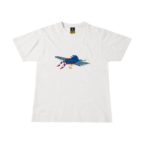 Sonic is dead !!!- Tee shirt vintage - B&C - Workwear T-Shirt