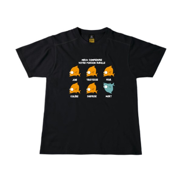 Mieux comprendre votre poisson bubulle -T-shirt workwear drôle Homme -B&C - Workwear T-Shirt -thème humour -