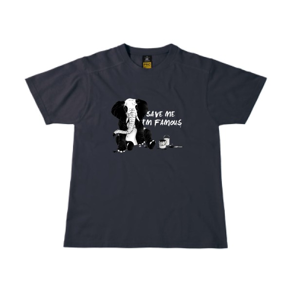 pandaléphant- T-shirt workwear imprimé original -B&C - Workwear T-Shirt