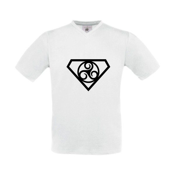 Super Celtic-T shirt breton -B&C - Exact V-Neck