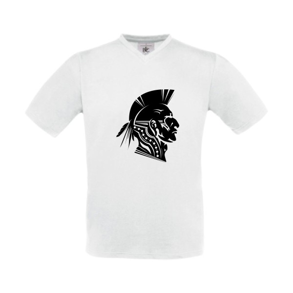 T-shirt Col V original Homme  - Amérindien - 