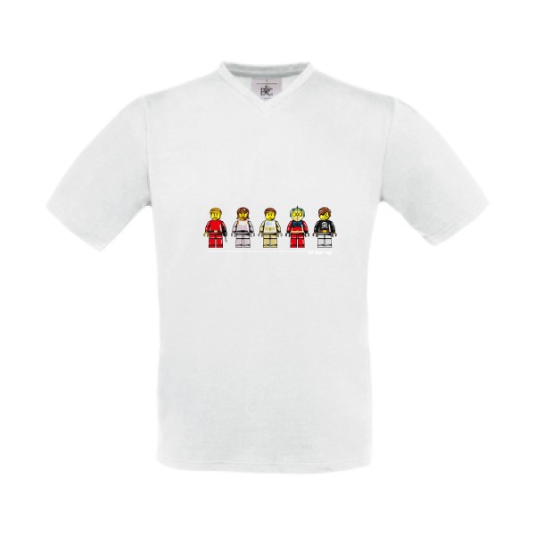 Old Boys Toys - T-shirt Col V original pour Homme -modèle B&C - Exact V-Neck - thème personnages animés -