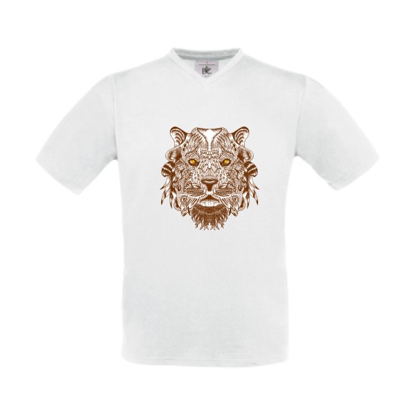 T-shirt Col V original  Homme - Tiger - 