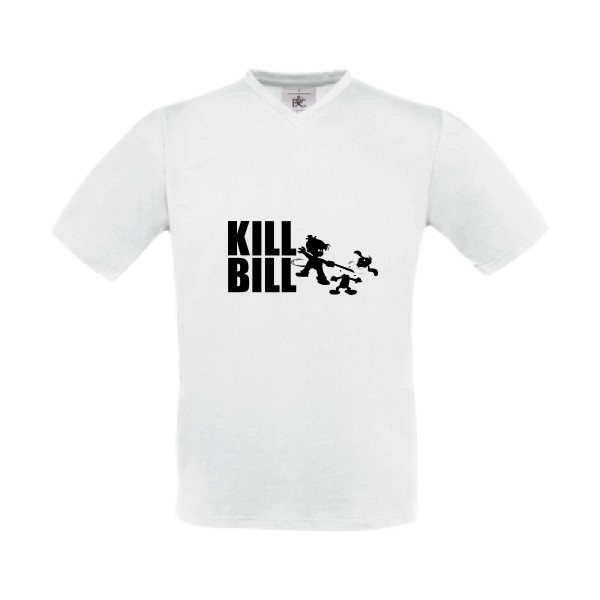 kill bill - T-shirt Col V kill bill Homme - modèle B&C - Exact V-Neck -thème cinema -