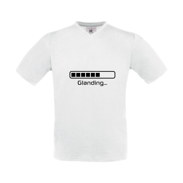 Glanding -tee shirt avec inscription marrante  -B&C - Exact V-Neck
