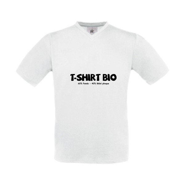 T-Shirt BIO-tee shirt humoristique-B&C - Exact V-Neck