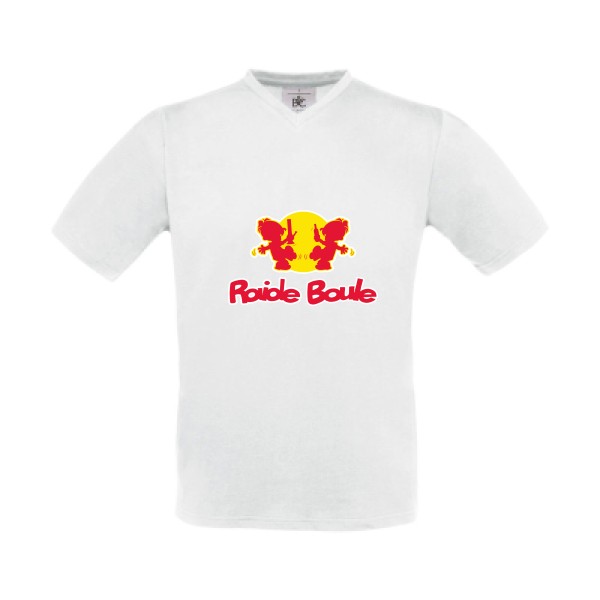 RaideBoule - Tee shirt parodie Homme -B&C - Exact V-Neck