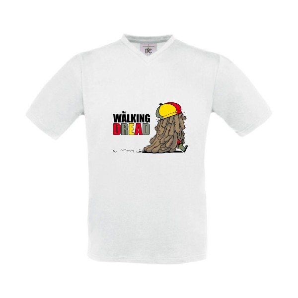 the WALKING DREAD-T-shirt Col V vintage et reggae 