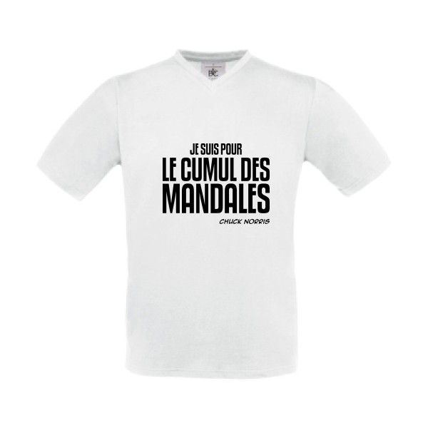 Cumul des Mandales - Tee shirt fun - B&C - Exact V-Neck