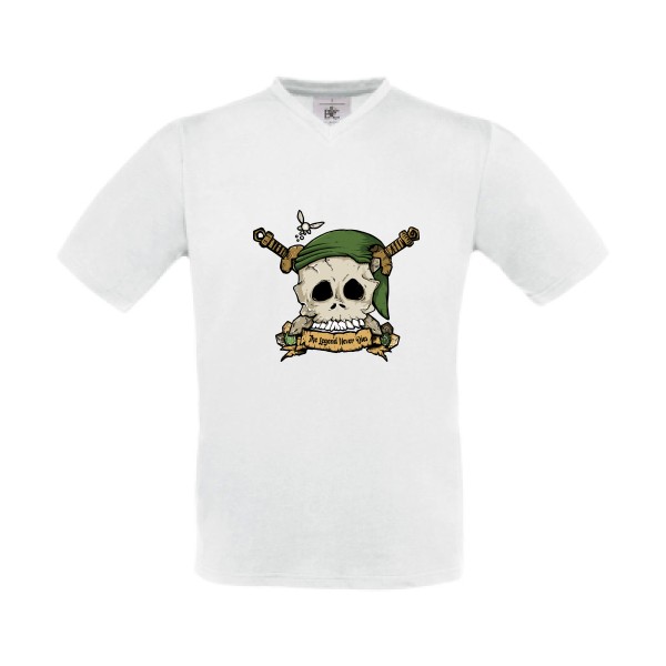 Zelda Skull T-shirt Col V tete de mort -B&C - Exact V-Neck