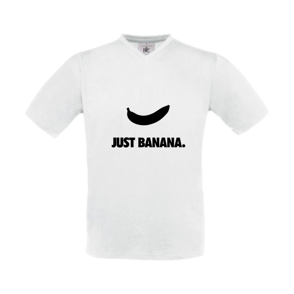  T-shirt Col V Homme original - JUST BANANA. - 
