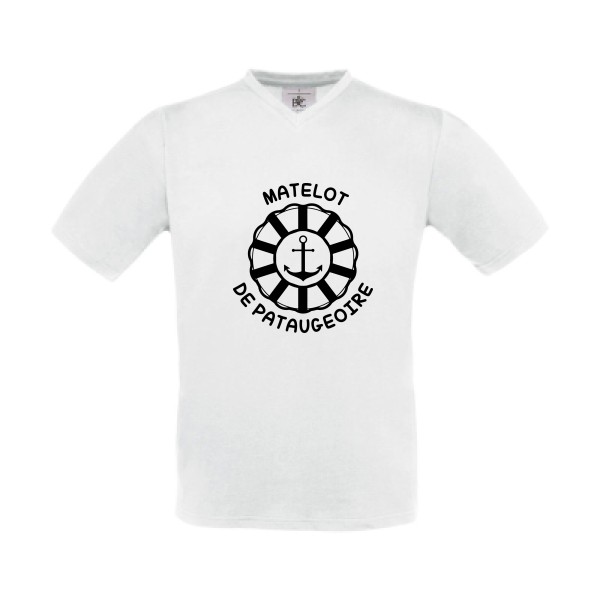 T-shirt Col V original Homme  - Matelos de pataugeoire - 