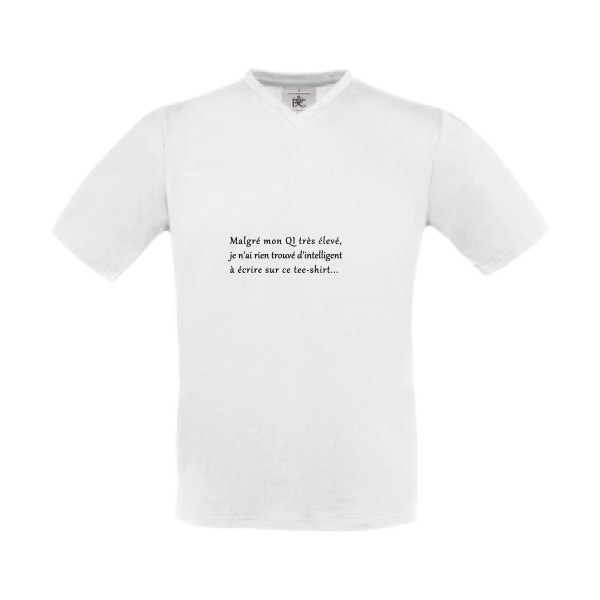 T-shirt Col V original Homme  - QI - 