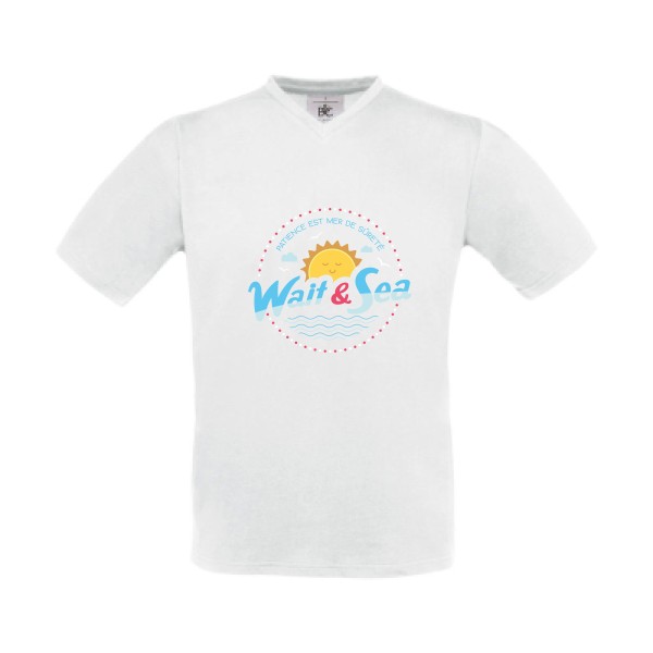  T-shirt Col V original Homme  - Wait & Sea - 