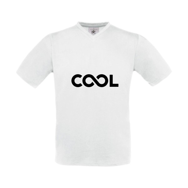 Infiniment cool - Le Tee shirt  Cool - B&C - Exact V-Neck