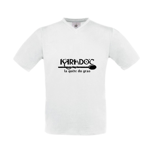Karadoc -T-shirt Col V Karadoc - Homme -B&C - Exact V-Neck -thème  Kaamelott- Rueduteeshirt.com -