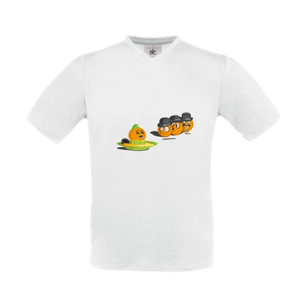 Orange mécanique - T-shirt Col V original Homme  -B&C - Exact V-Neck - Thème humour cinema -