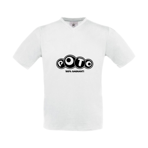 T-shirt Col V original Homme  - Poto - 