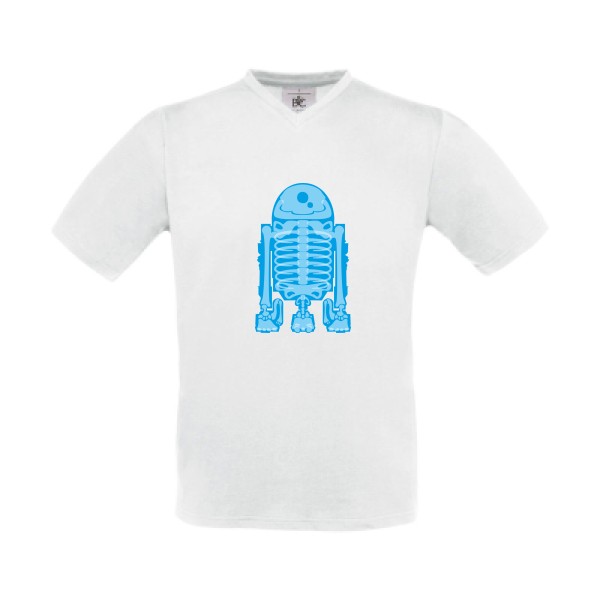 Droid Scan - T-shirt Col V robot pour Homme -modèle B&C - Exact V-Neck - thème science fiction-