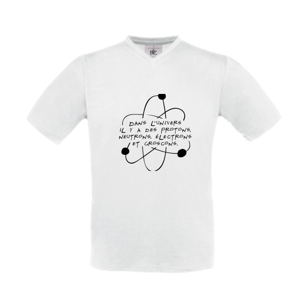 T-shirt Rigolo modèle T-shirt Col V-L'univers-B&C - Exact V-Neck