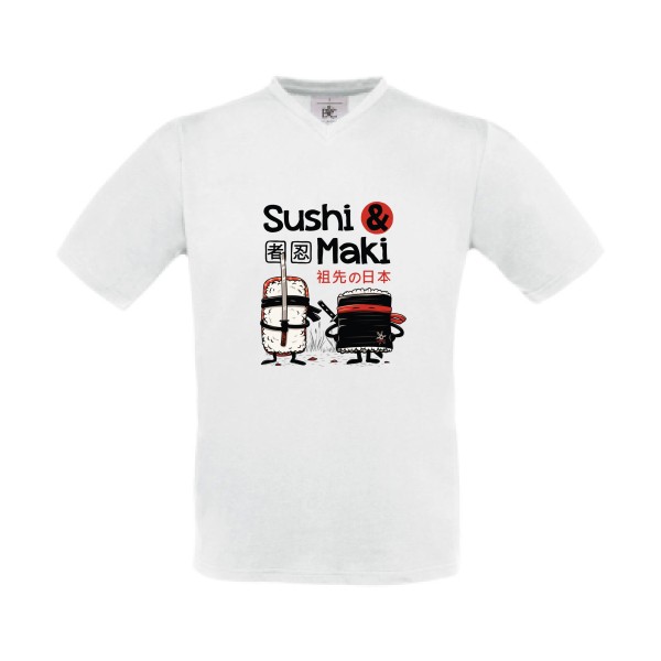 Sushi et Maki-B&C - Exact V-Neck - T-shirts et sweats originaux -