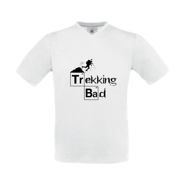 Trekking bad - T-shirt Col V  - Vêtement original -