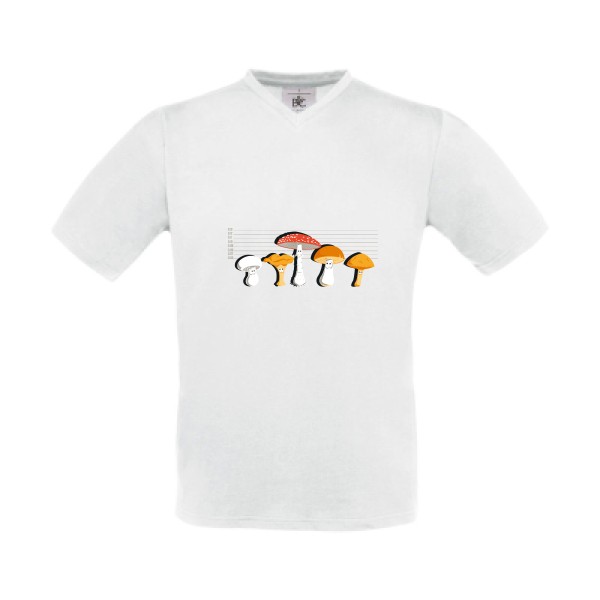 The Forest Suspects-T shirt fun -B&C - Exact V-Neck