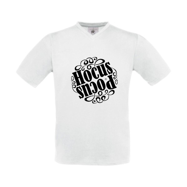 T-shirt Col V Homme original - HOCUS-POCUS - 