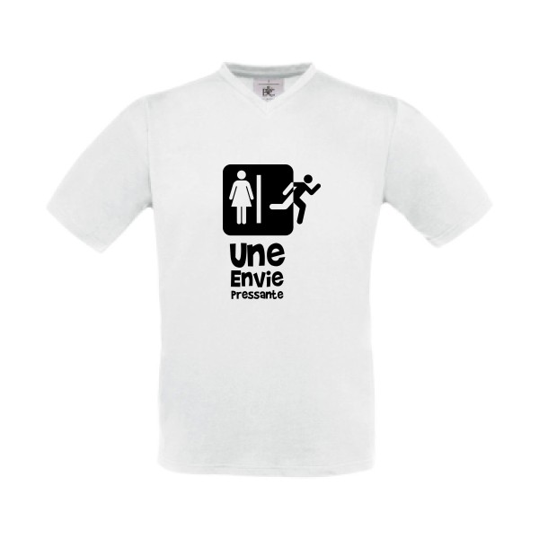 T-shirt Col V Homme original - Envie Pressante -