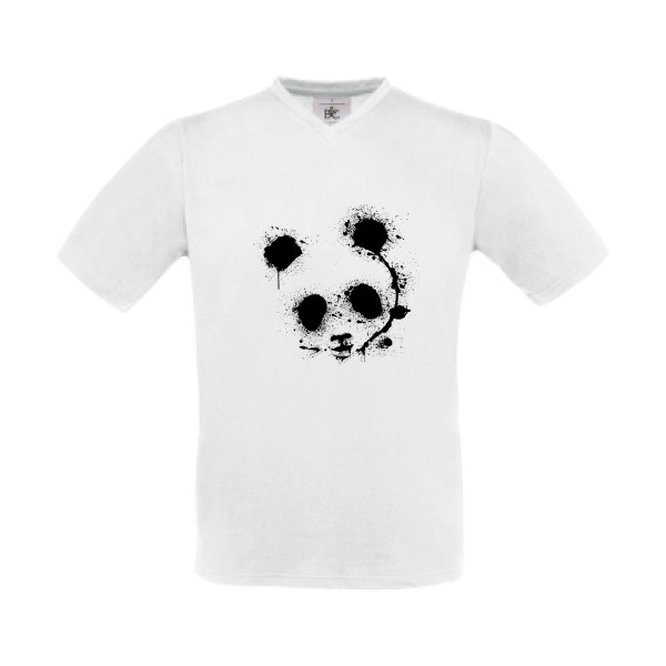 T-shirt Col V panda - Homme -B&C - Exact V-Neck 