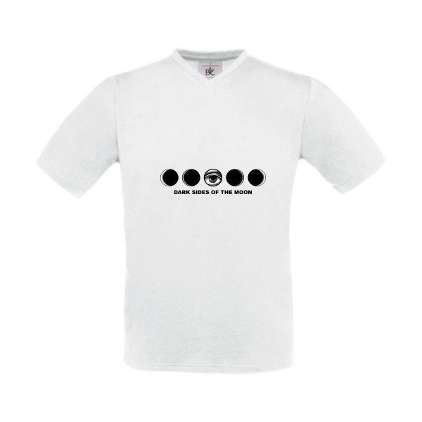 Dark side - T-shirt Col V Homme original   -B&C - Exact V-Neck - Thème dark side -