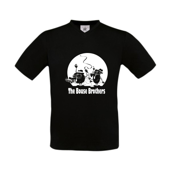 The Bouse Brothers - Tee shirt humour-B&C - Exact V-Neck