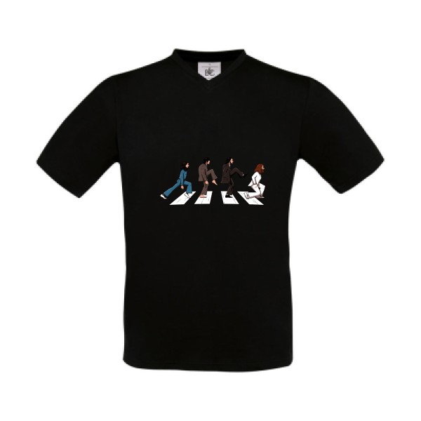English walkers - B&C - Exact V-Neck Homme - T-shirt Col V musique - thème musique et rock -