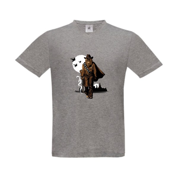Space Cow-Boy - T shirt imprimé Homme -B&C - Exact V-Neck
