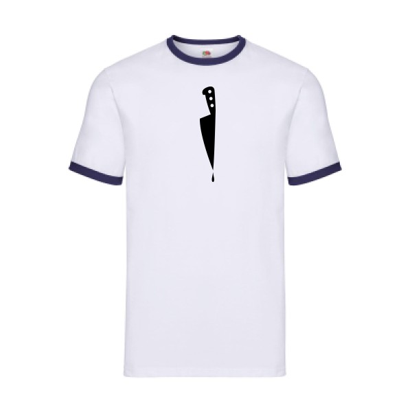 T-shirt ringer Homme original - COUTEAU -