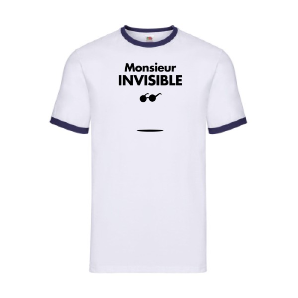 T-shirt ringer Homme original - monsieur INVISIBLE -
