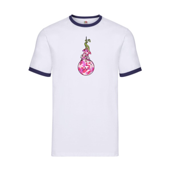 new color- T shirt disco - Fruit of the loom - Ringer Tee