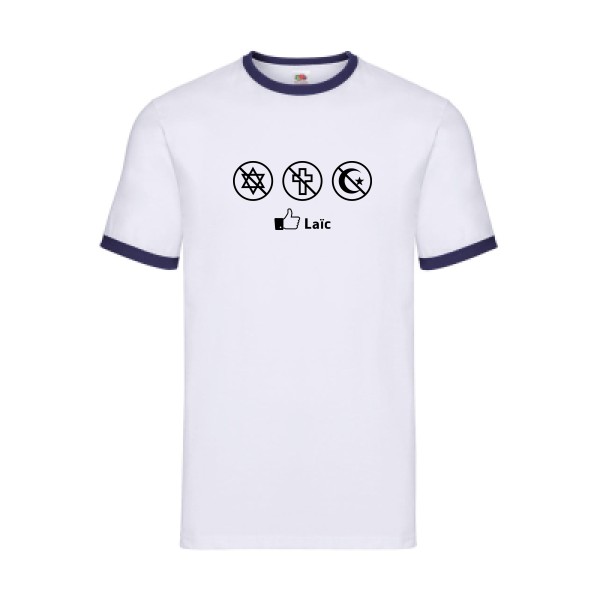 T-shirt ringer geek original Homme  - Laïc - 
