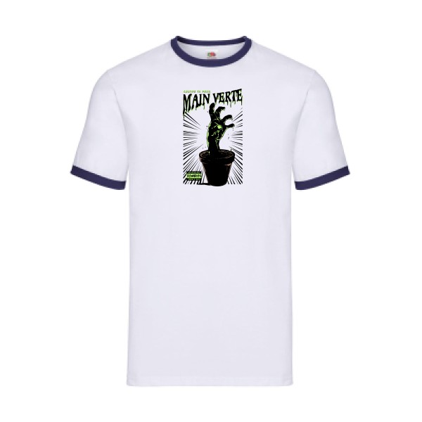 T-shirt ringer original Homme  - Main verte - 