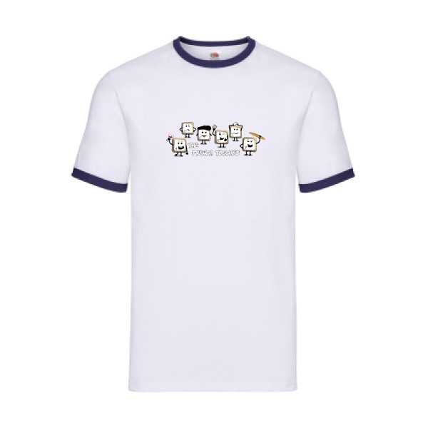 The French Touches - T shirt Geek- Fruit of the loom - Ringer Tee