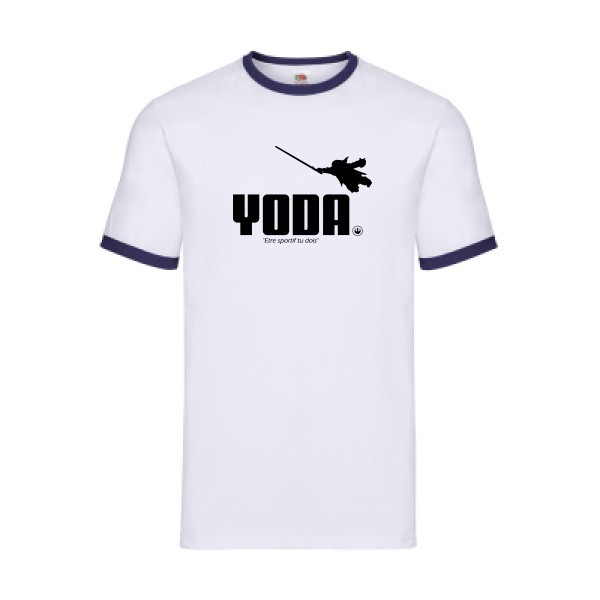 Yoda - star wars T shirt -Fruit of the loom - Ringer Tee