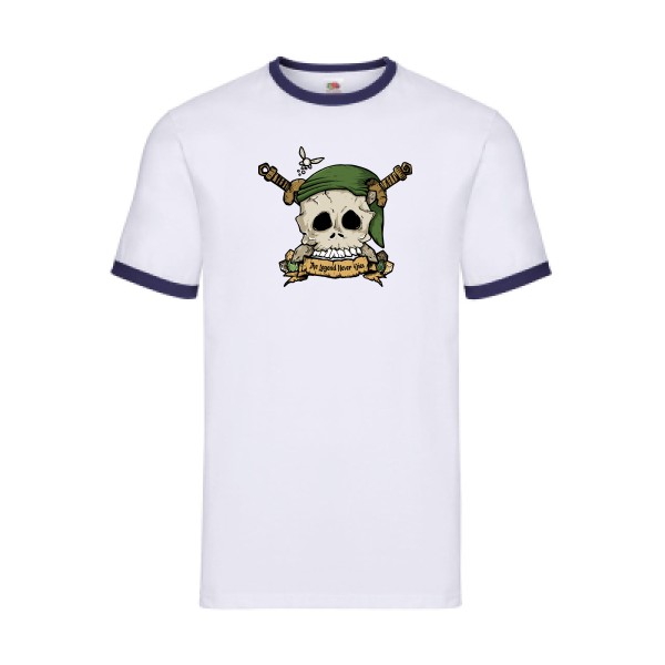 Zelda Skull T-shirt ringer tete de mort -Fruit of the loom - Ringer Tee